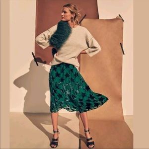 NWOT Anthropologie Maeve Starry Eyed Velvet Skirt